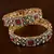 Kundan stone embellished meenakari bangles bd712