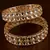 Gold plated kundan bangles bd714
