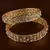 Gold plated kundan bangles bd715