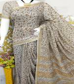 Bhagalpuri Katan Baswara Saree With Blouse 