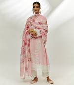 Pastel pink printed kurta set