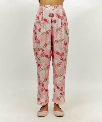 Pastel pink printed kurta set 3
