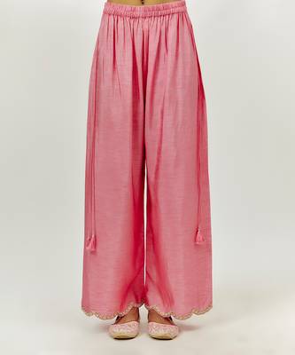 Pastel pink georgette kurta set 4