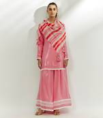 Pastel pink kurta pants set