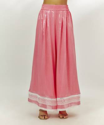 Pastel pink kurta pants set 4