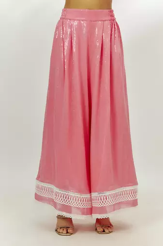 Pastel pink kurta pants set