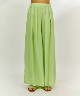Lime green printed kurta set 3