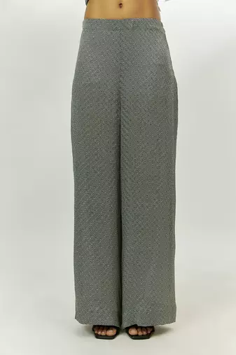 Black printed kurta and pants set