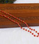 Kerala style gold plated coral chain