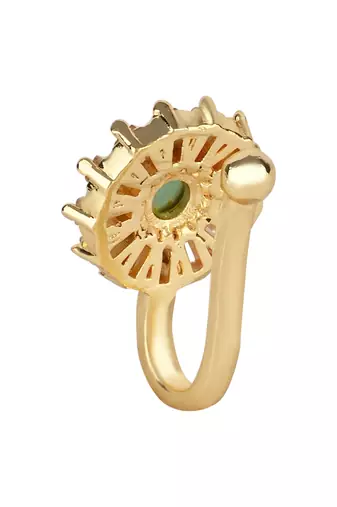 Pressing Type Non-Piercing Nose Pin with Sparkling Stones