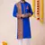 Blue heavy rayon navratri special traditional kurta pyjama