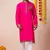 Pink heavy rayon navratri special traditional kurta pyjama