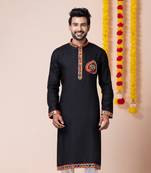 Black heavy rayon navratri special traditional only kurta