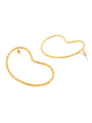 Gold-plated brass ear cuff studs for women 3