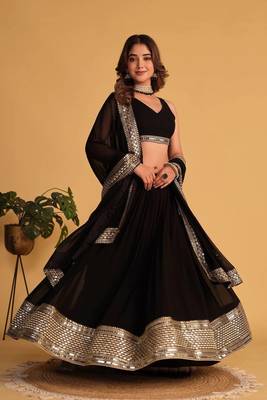 Black Lehenga Choli for Women 1