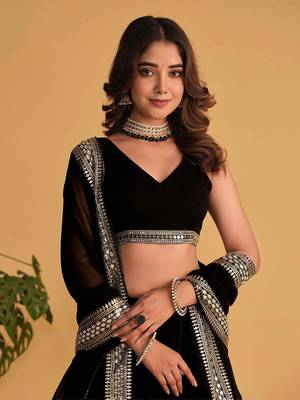 Black Lehenga Choli for Women 5