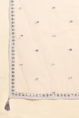 Trendmalls Women's Georgette Embroidery Sequins Work Kurta Sharara Set with Dupatta Kurta Set for Women 8
