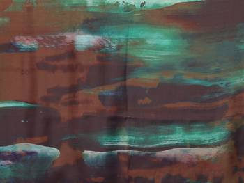 Green Printed Satin Digital Print Saree With Blouse Piece 5