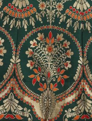 Green Jacquard Lehenga Choli for Wedding 4