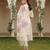 Off white solid silk blend embroidered fancy straight kurta trousers with dupatta