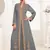 Grey color Full Sleeves Handmade Moroccan Kaftan