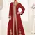 Maroon color Full Sleeves Handmade Moroccan Kaftan