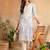 Women Blue color rayon blend embroidered fancy Only kurta