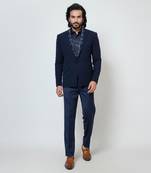 Dark blue electric blazer set