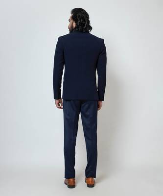 Dark blue electric blazer set 5