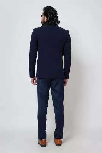 Dark blue electric blazer set