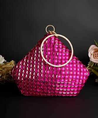 Pink sapphire diamond clutch 1