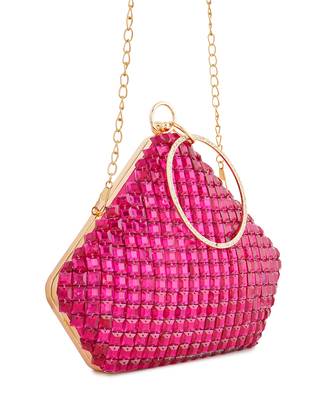 Pink sapphire diamond clutch 5