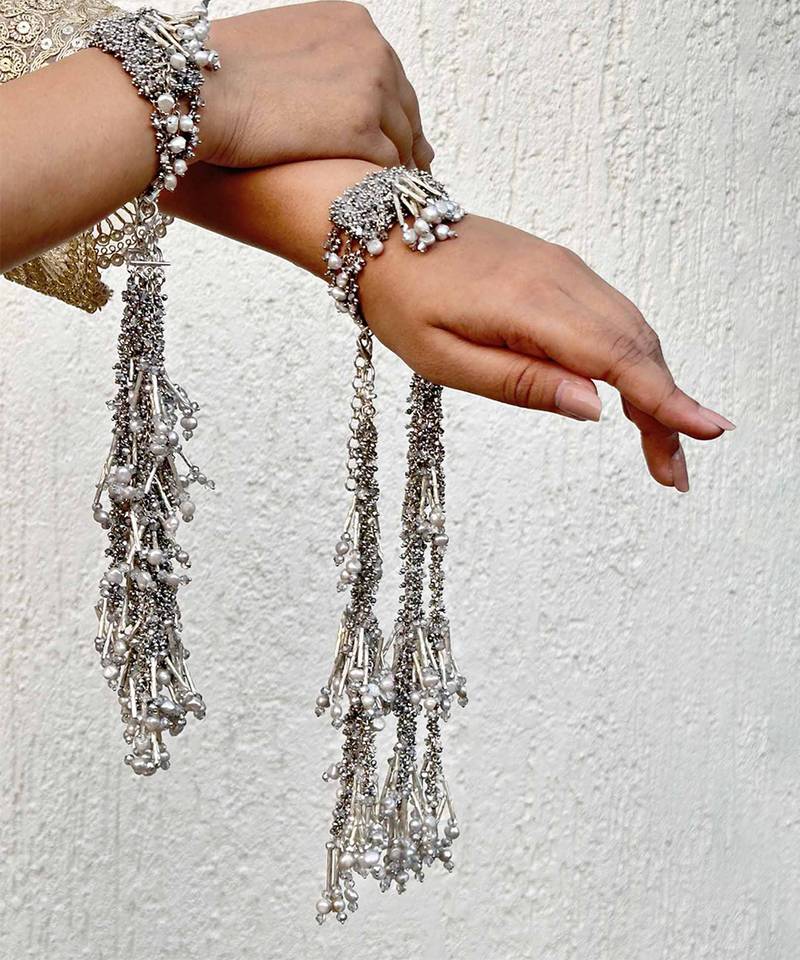 Silver chavvi kaleeras