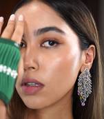 Multicolor nebula glitter earrings