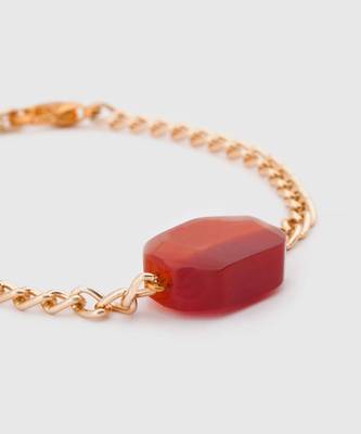 Maroon tresured twine bracelet 2
