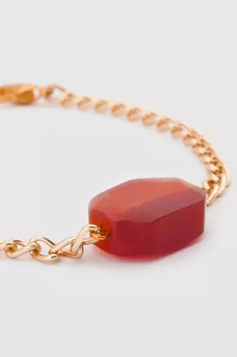 Maroon tresured twine bracelet