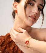 Maroon tresured twine bracelet