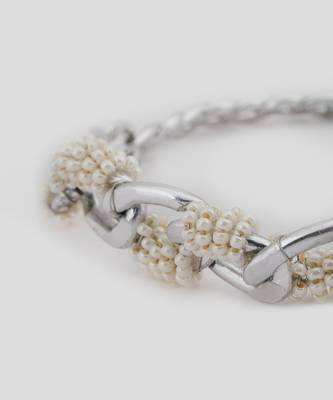 Silver snowflake link bracelet 2