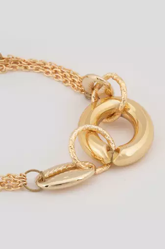 Gold elegance link bracelet