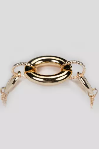 Gold elegance link bracelet