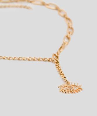 Gold benevolent enigma necklace 2