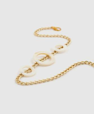 White trinity lustre necklace 2
