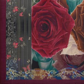 Digital print assam silk dupatta for women and girls to wear on gown chaniya choli kurti etc 5