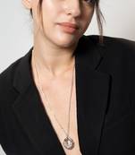 Silver tranquality necklace