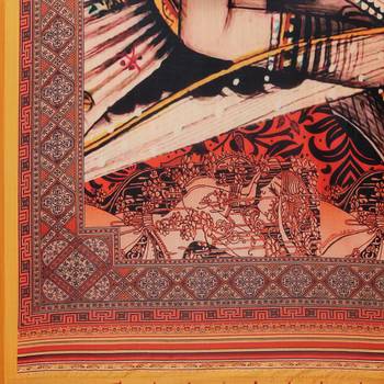 Digital print assam silk dupatta for women and girls to wear on gown chaniya choli kurti etc 5