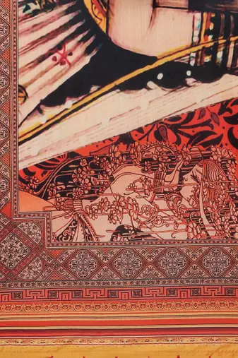 Digital print assam silk dupatta for women and girls to wear on gown chaniya choli kurti etc