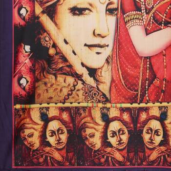Digital print assam silk dupatta for women and girls to wear on gown chaniya choli kurti etc 5