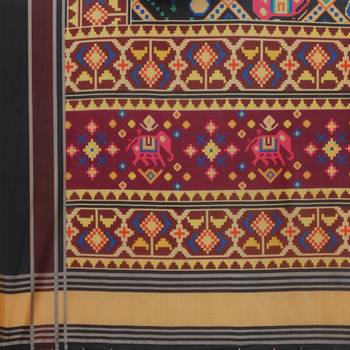 Digital print assam silk dupatta for women and girls to wear on gown chaniya choli kurti etc 5