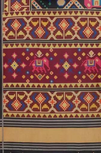 Digital print assam silk dupatta for women and girls to wear on gown chaniya choli kurti etc