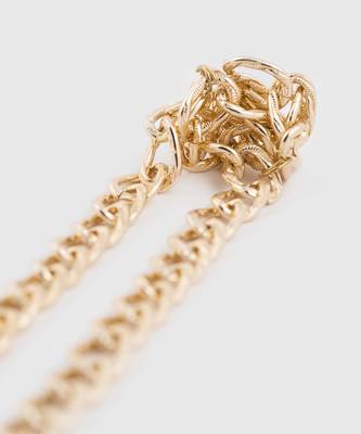 Gold ouroboros array necklace 2